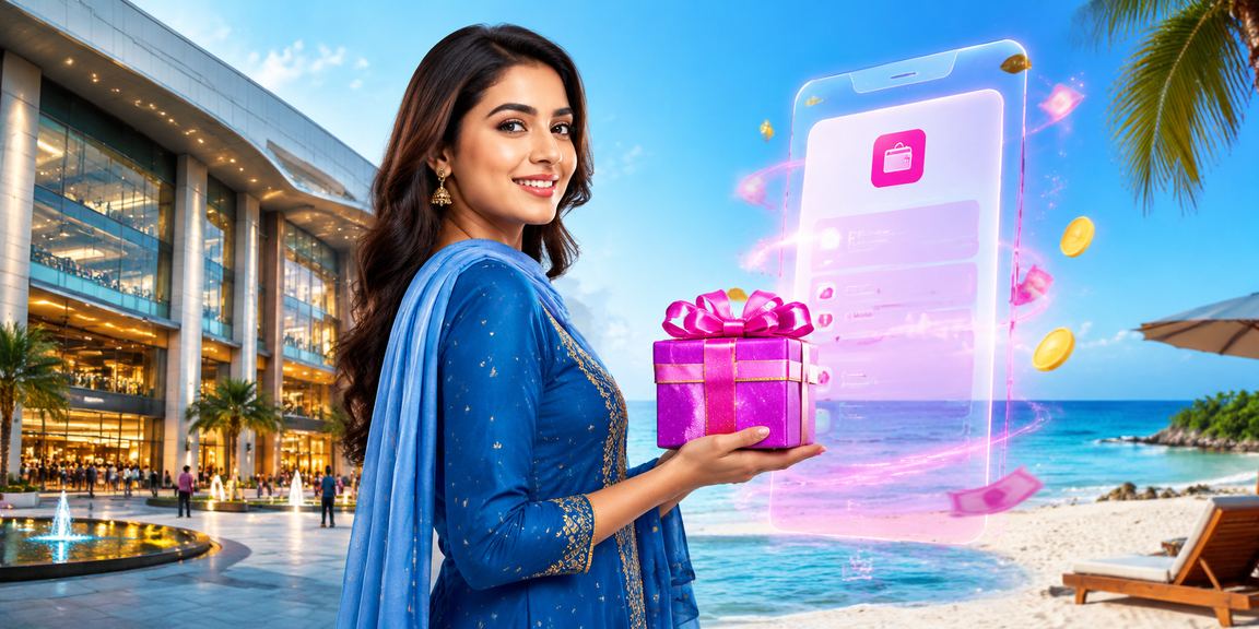 ঢাকায় সালোয়ার কামিজ পরিহিত নারী মোবাইলে পেমেন্ট করছেন